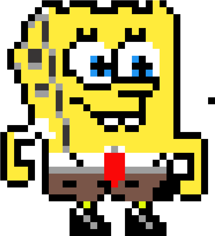 Spongebob - Bob Esponja Pixel Art Minecraft (1200x1200)