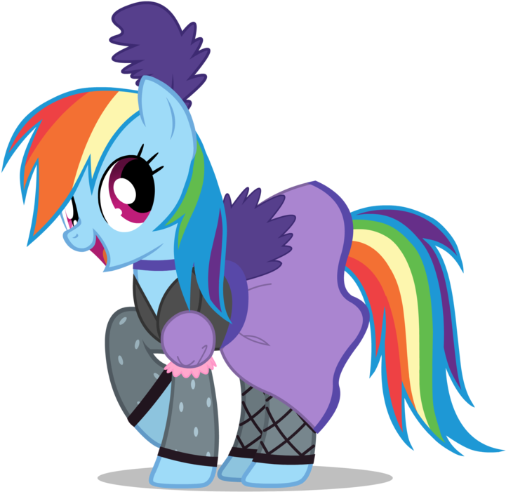 Western Rainbow Dash By Mixermike622 - Rainbow Dash Wearing A Dress (900x804)