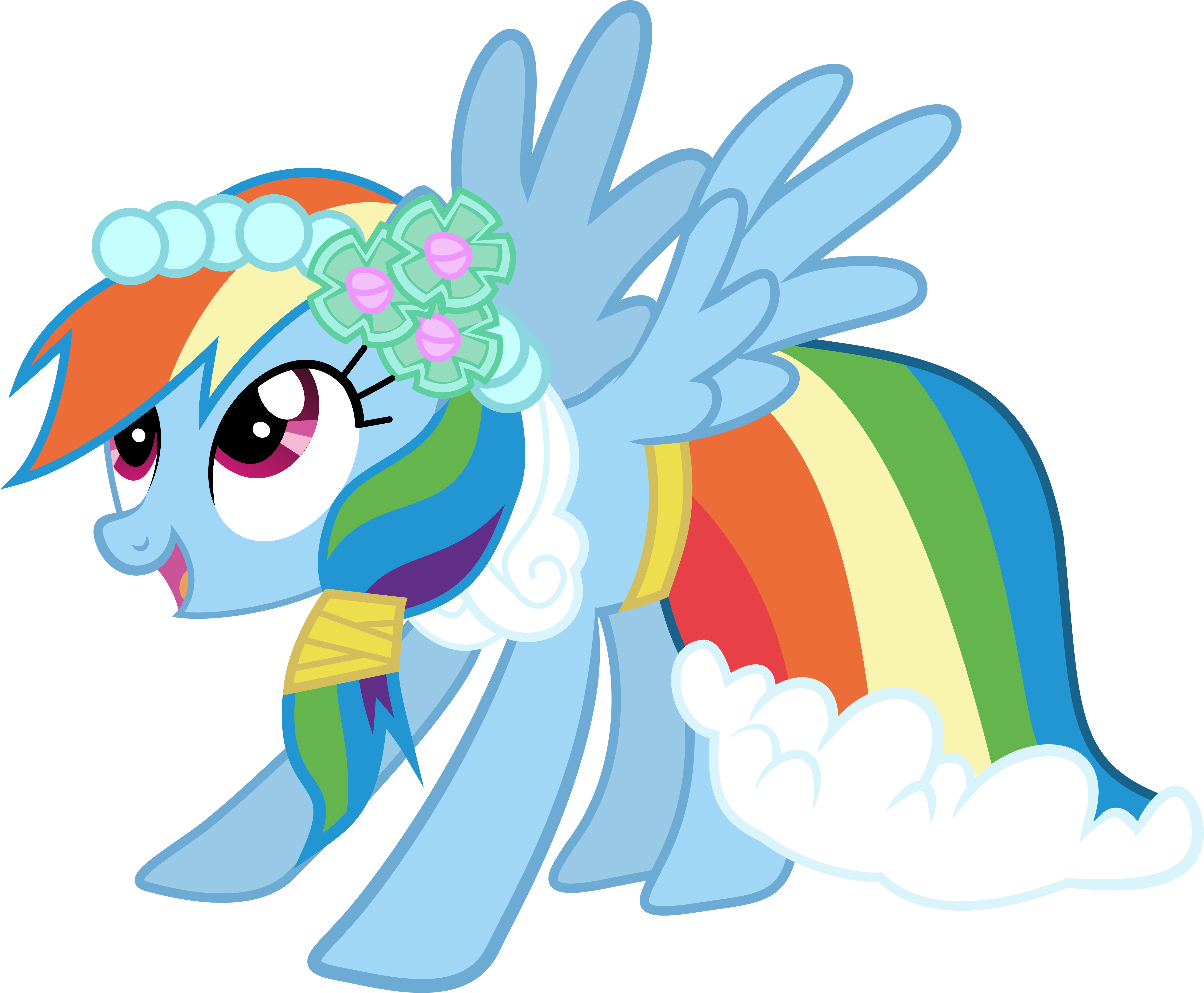 Clothes, Dress, Rainbow Dash, Safe, Simple Background, - My Little Pony Rainbow Dash Dress (5263x4127)