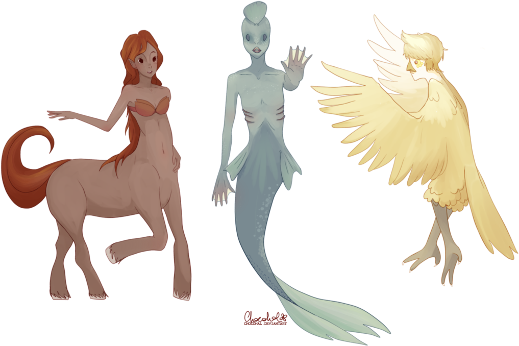 Drawn Mermaid Mythical Creature - Centaur (1024x768)