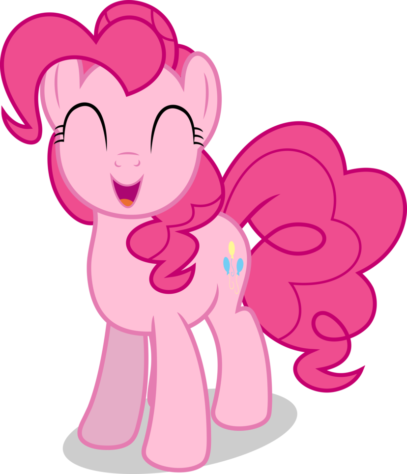 Mlp Fim Pinkie Pie Vector By Luckreza8 On Deviantart - Pinkie Pie Walking Gif (828x965)