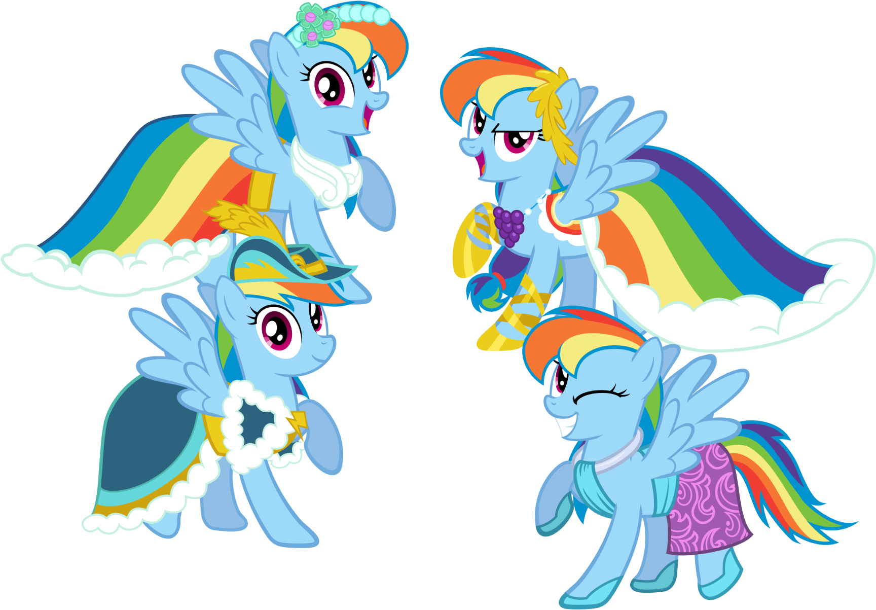 Rainbow Dash Always Dresses In Style By Mattbas - Rainbow Dash Always Dresses In Style (2048x1298)