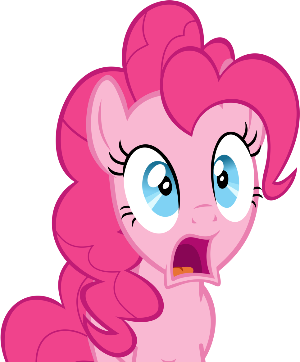 Surprised Pinkie Pie Vector By Flawlesstea - Pinkie Pie Vector Funny (1024x1165)