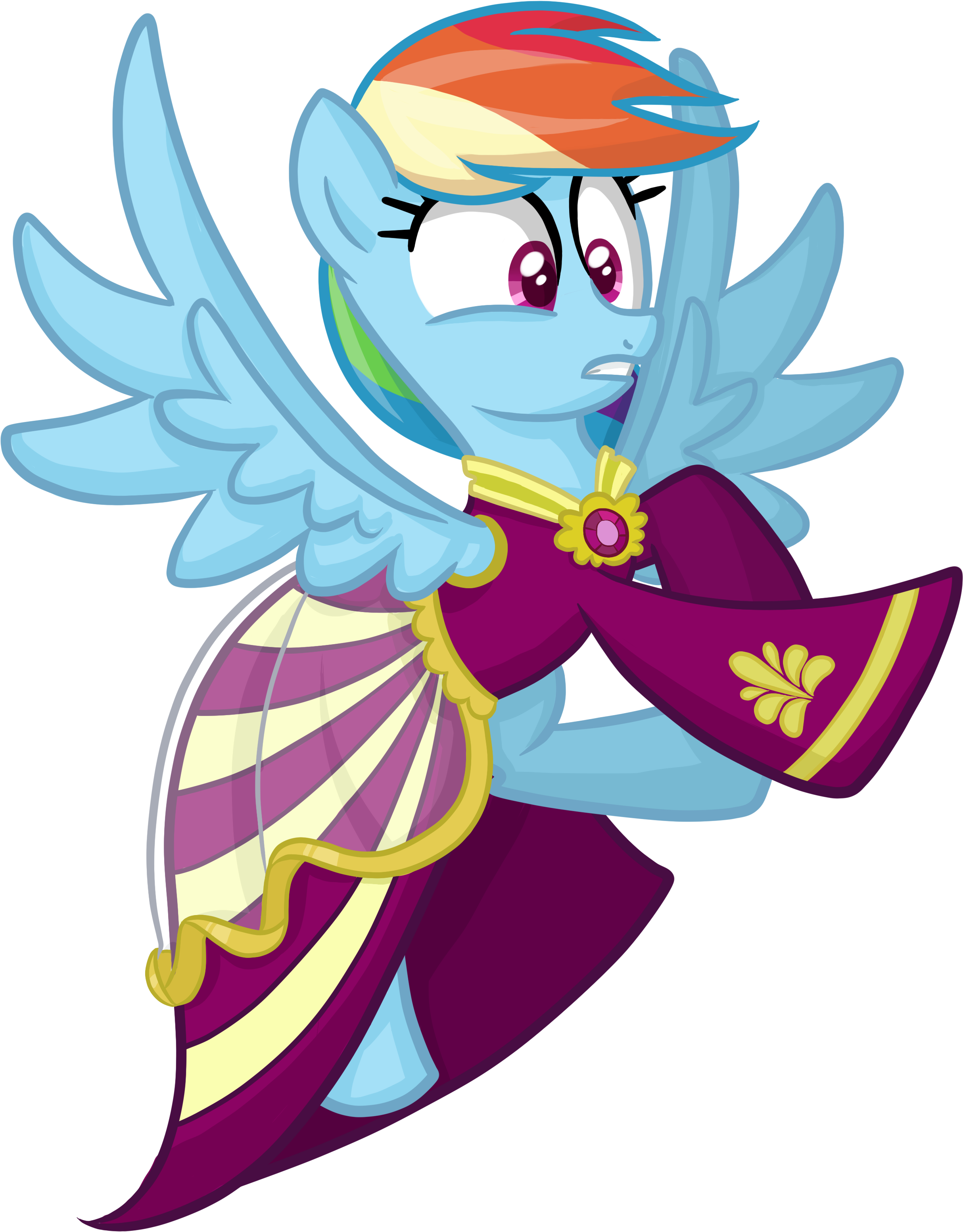 Rainbow's Dress By Thecheeseburger Rainbow's Dress - Рэйнбоу Дэш В Платье (2520x3240)