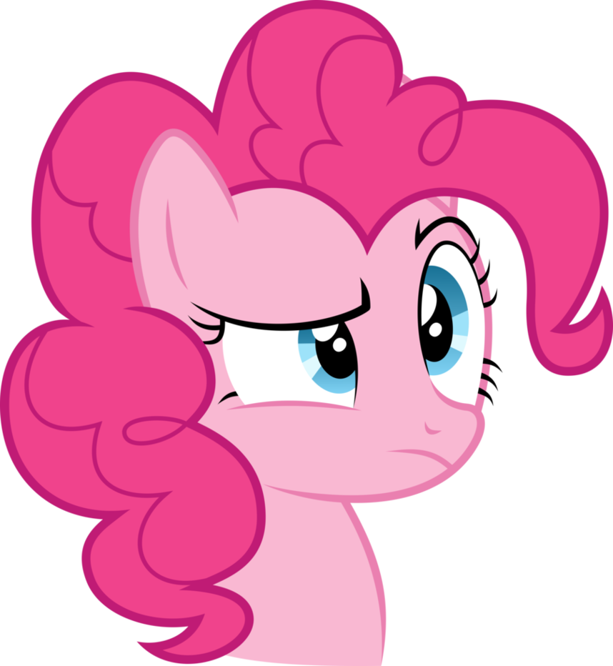Going Crazy Cartoon Face For Kids - My Little Pony Pinkie Pie Confused (858x932)
