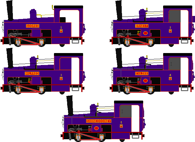 The First Five Culdee Fell Engines By Steamdiesel - Culdee Fell Railway (640x480)