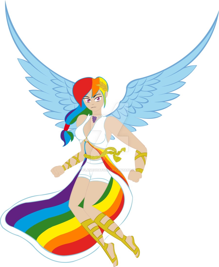 Human Rainbow Dash By Flashquatsch Human Rainbow Dash - Rainbow Dash Gala Dress Human (900x1095)