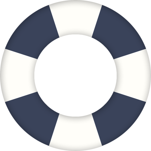 Craft - Blue Life Preserver Clipart (499x500)
