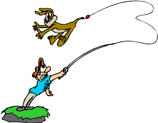 Writing Stories Is A Lot Like Fishing - Cartoon (558x440)