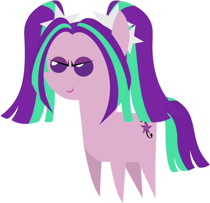 Aria Blaze Pointy Pony By Kingdark0001 Aria Blaze Pointy - Aria Blaze Pony Cutie Mark (1024x914)