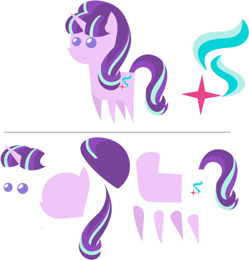 Pointy Ponies - Mlp Starlight Glimmer Color Guide (1024x939)