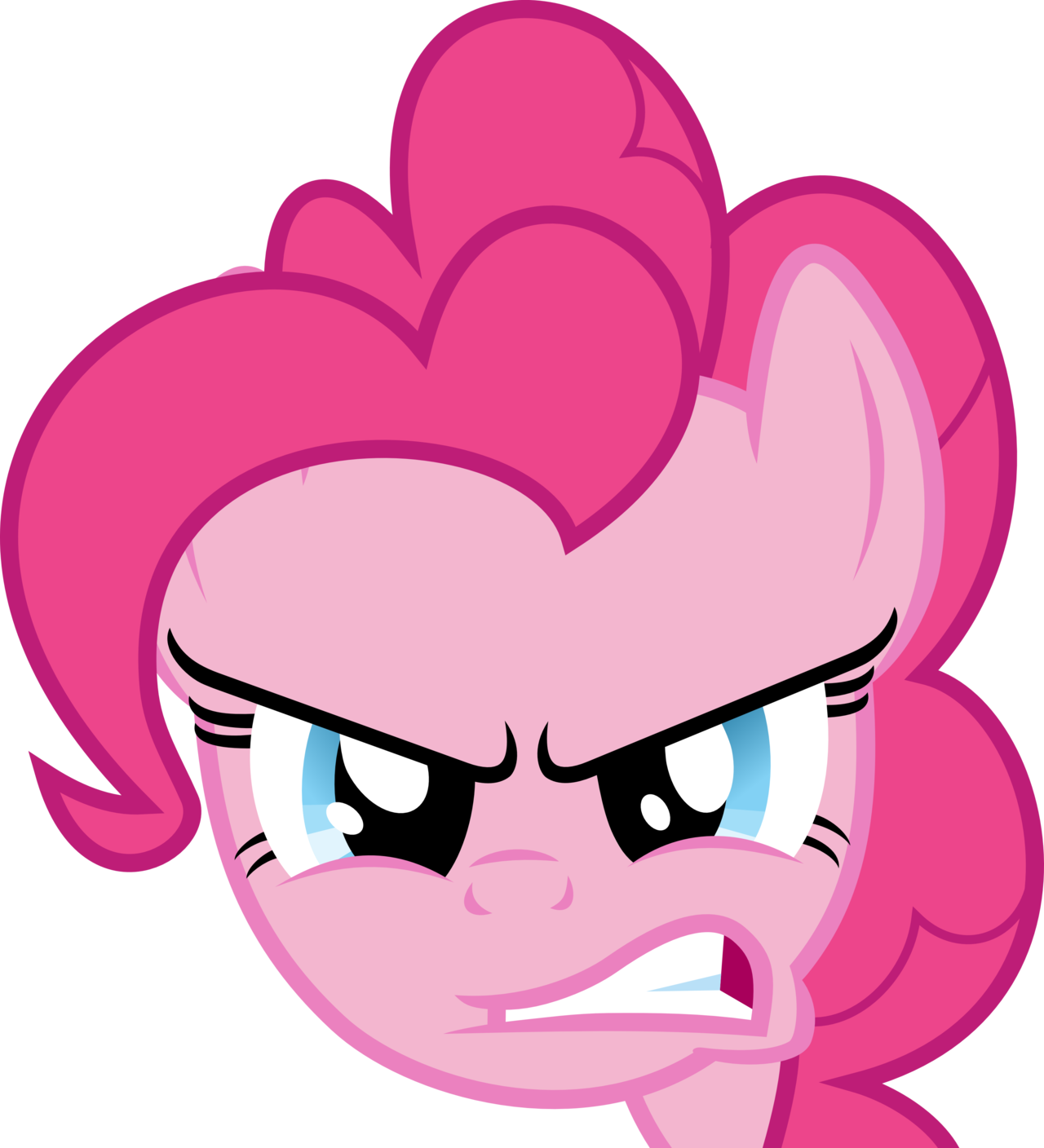 Pinkie Pie Angry Face (1280x1408)