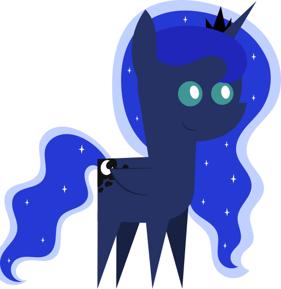 Princess Luna By Mypaintedmelody - Princess Luna (557x573)