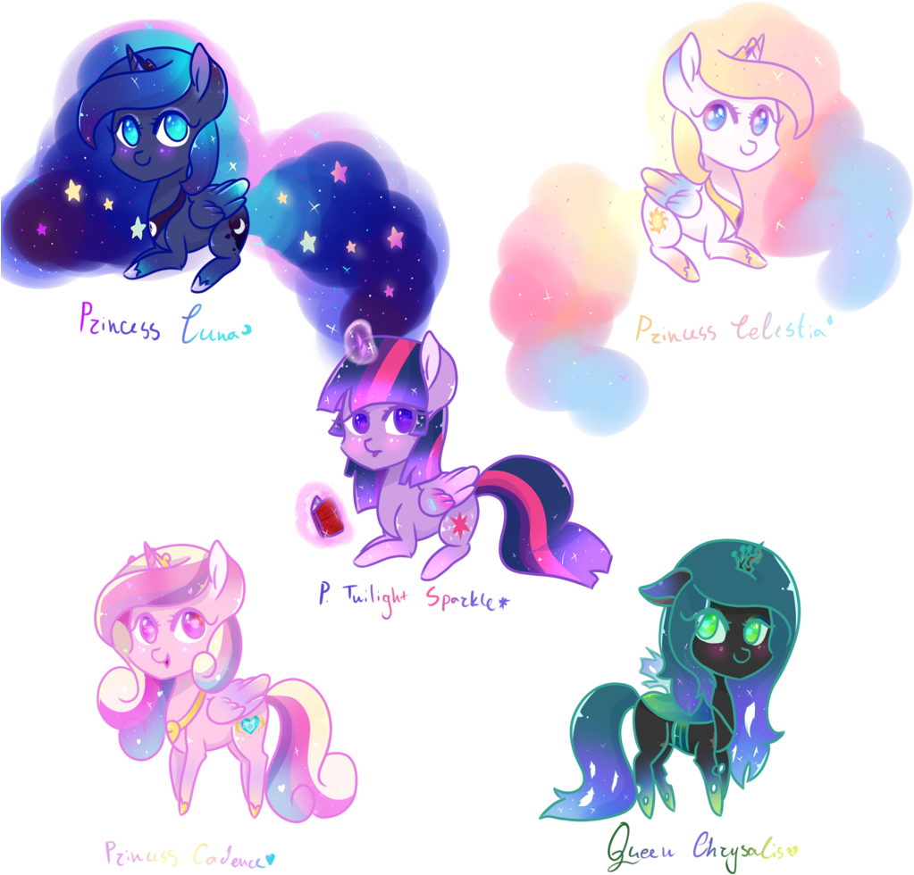 Alicorn, Alicorn Tetrarchy, Artist - Cartoon (1024x1024)