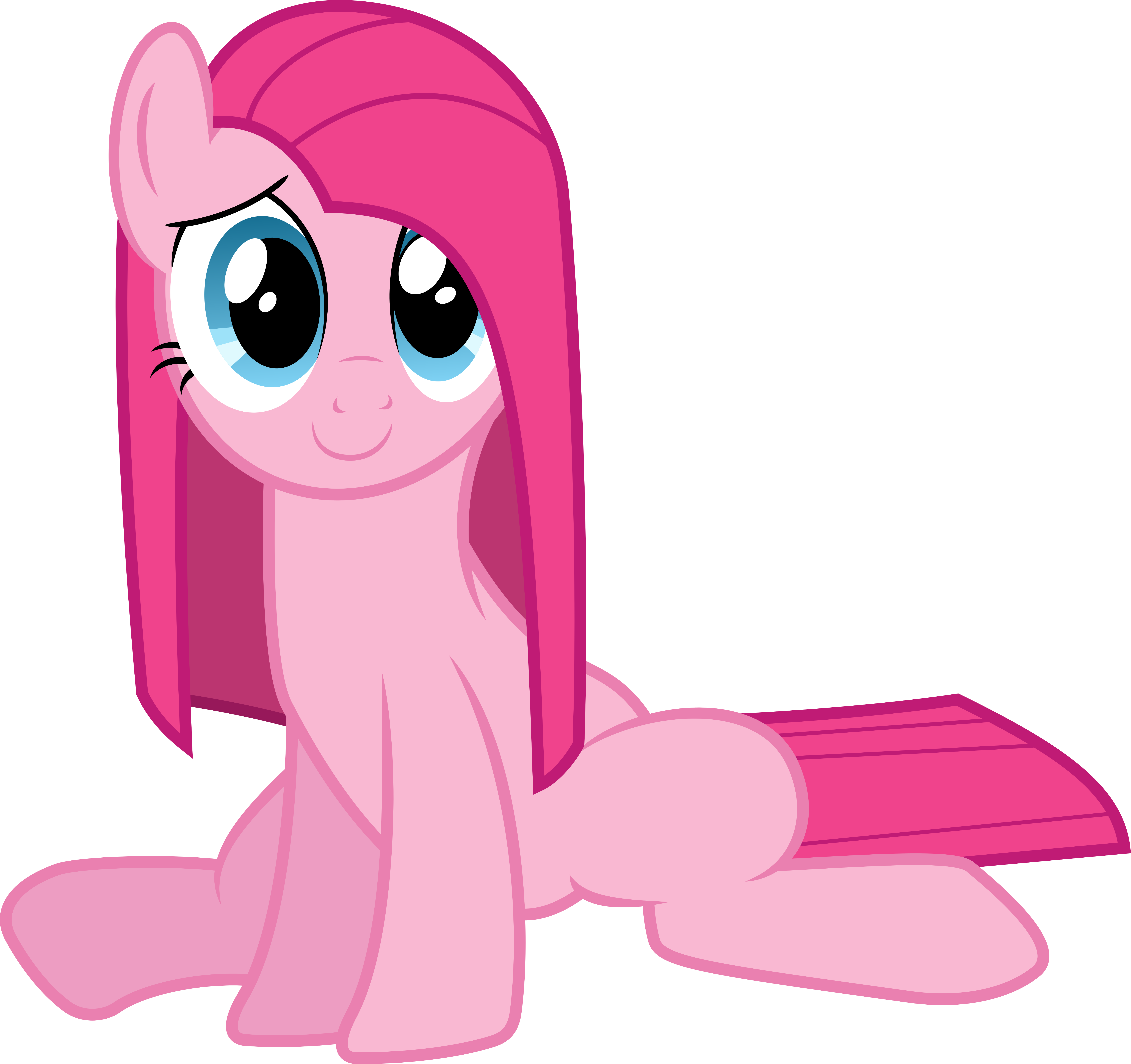 Pinkie - Mlp Pinkie Pie Straight Hair (6377x6000)