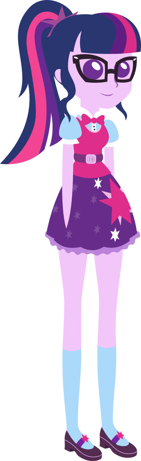 Twilight Sparkle Pointy Person By Kingdark0001 - Twilight Sparkle Sci Twi (495x1615)