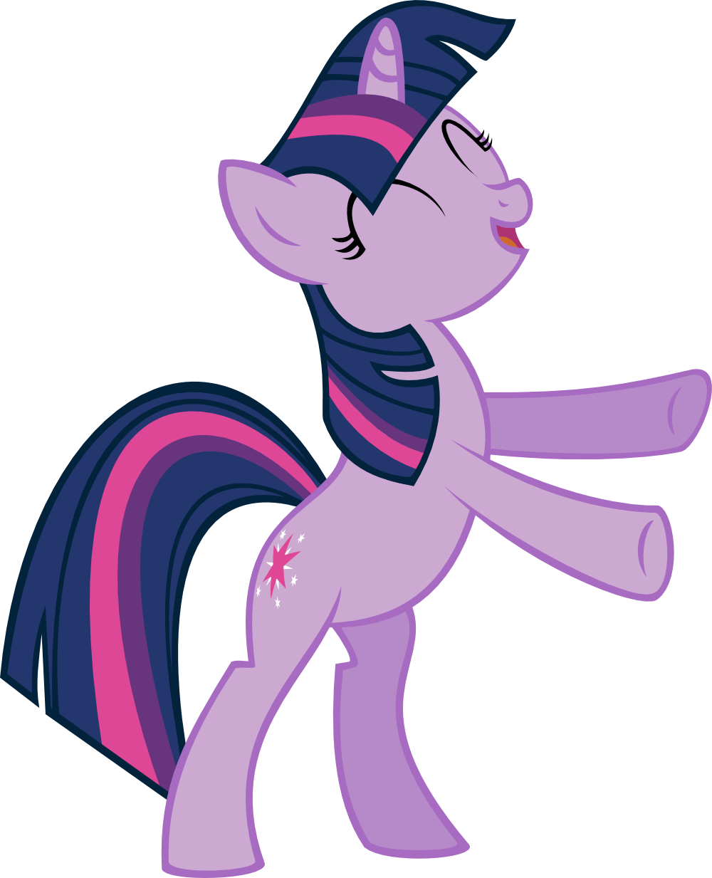 Twilight - Mlp Pony On Hind Legs (1000x1233)