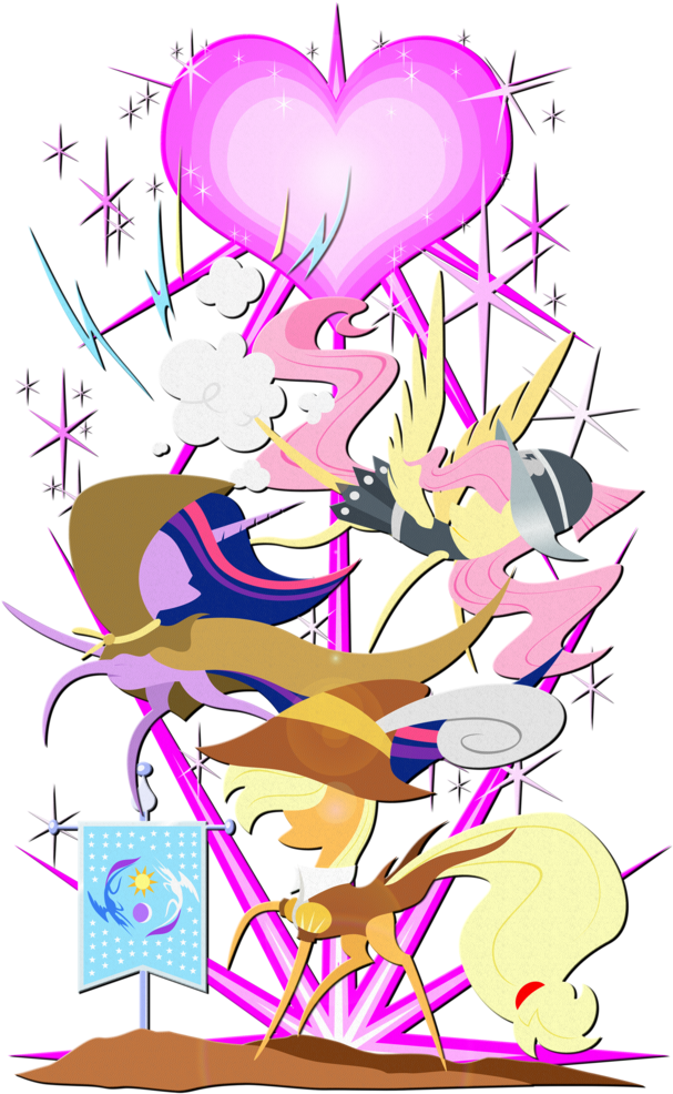 Flamevulture17, Banner, Clover The Clever, Fire Of - Heart (638x1024)