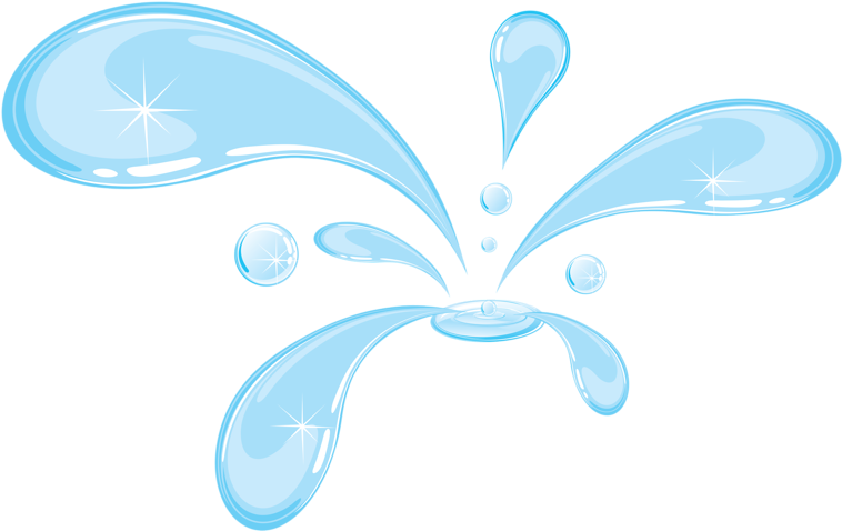 Drop Clip Art - หยด น้ำ สี ฟ้า Png (800x551)