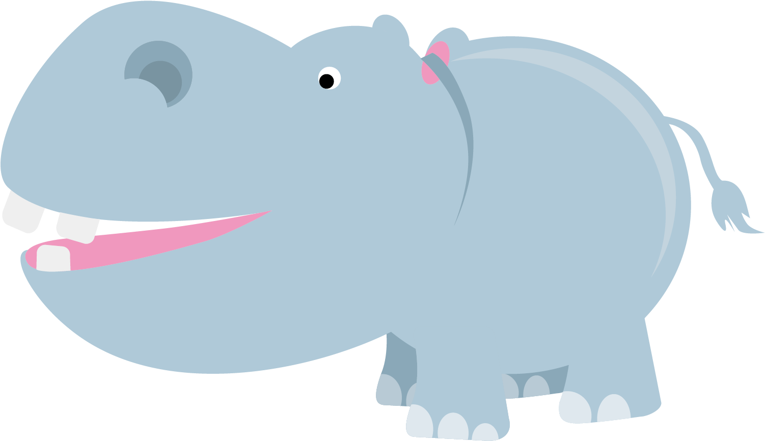 Hippopotamus Elephant Clip Art - Hippopotamus Elephant Clip Art (1501x897)