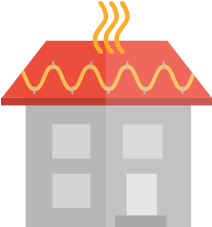 Heating Cable For Roof 500 W - House (370x370)