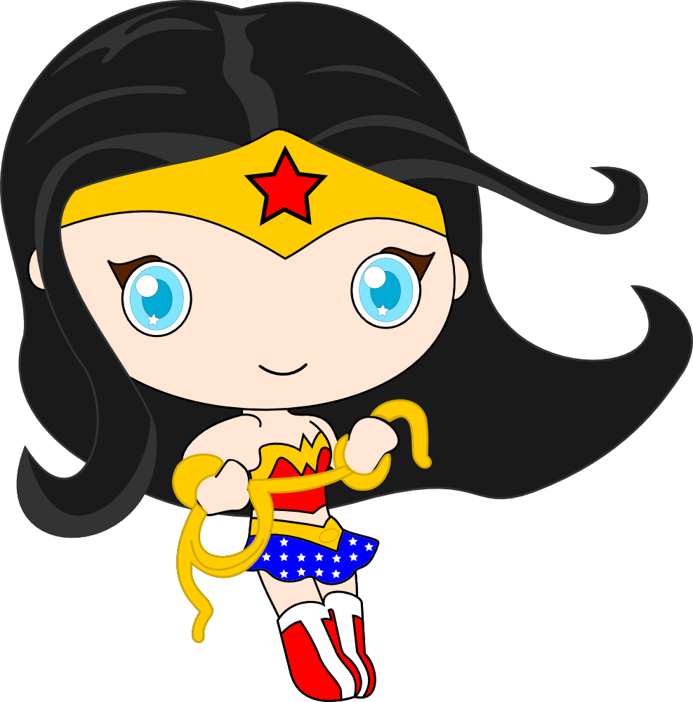 Wonder Woman Fan Art - Cartoon Simple Wonder Woman (987x1000)