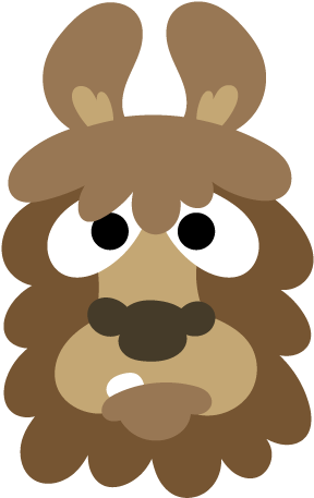 Llama Mask Printable (500x500)
