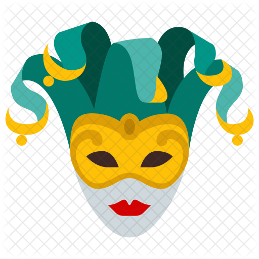 Venetian Mask Icon - Mask In Italy Clipart (512x512)