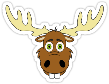 Moose Mask - Google Search - Cartoon Moose Mask (375x360)