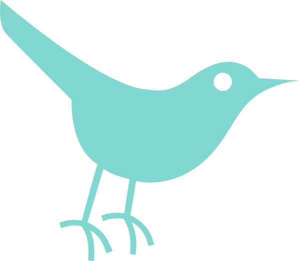 Robins Egg Twitter Bird Clip Art - Twitter Bird Icon (600x523)