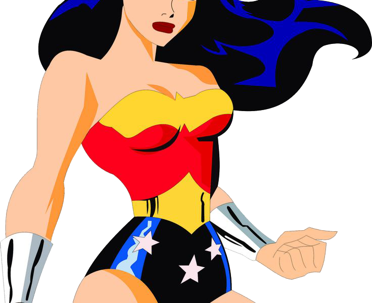 Cozy Wonder Woman Clip Art Clipart Collection - Mulher Maravilha Liga Da Justiça (736x600)