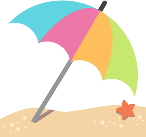 Umbrella On Ground - Guarda Sol Png Png (512x512)