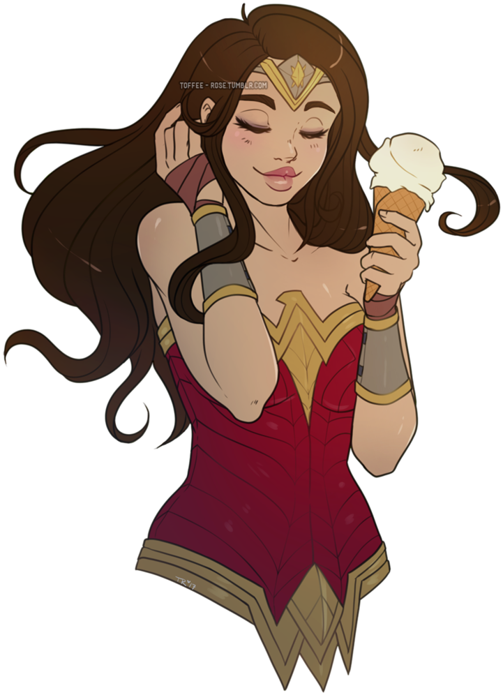 [fan Art] Wonder Woman By Toffeeqt - Wonder Woman Tumblr Art (761x1051)
