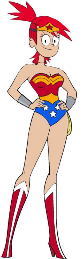 Frankie Foster As Wonder Woman By Darthranner83 - Fosters Home For Imaginary Friends (466x992)