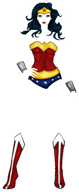 Wonderwoman - Wonder Wonder Stencils (350x700)