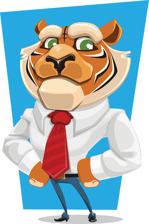 Wonder Woman Clipart 25, Buy Clip Art - Tiger In Business Suit (479x720)