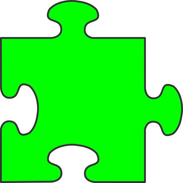 Blue Border Puzzle Piece Top Clip Art At Clker - Take Ownership At Work (600x601)
