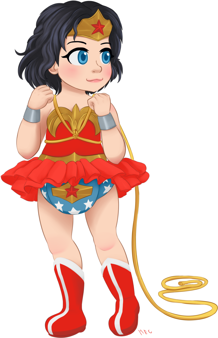 Contagious Magic - Wonder Woman - Wonder Woman Diaper (1100x1548)