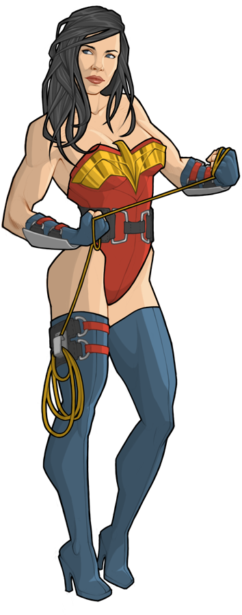 Wonder Woman By Orr-malus - Pin Up Comics Book (400x932)
