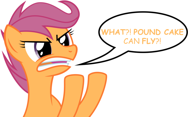 Angry Scootaloo By Justablankflank - Pound Cake Vs Scootaloo (1280x720)