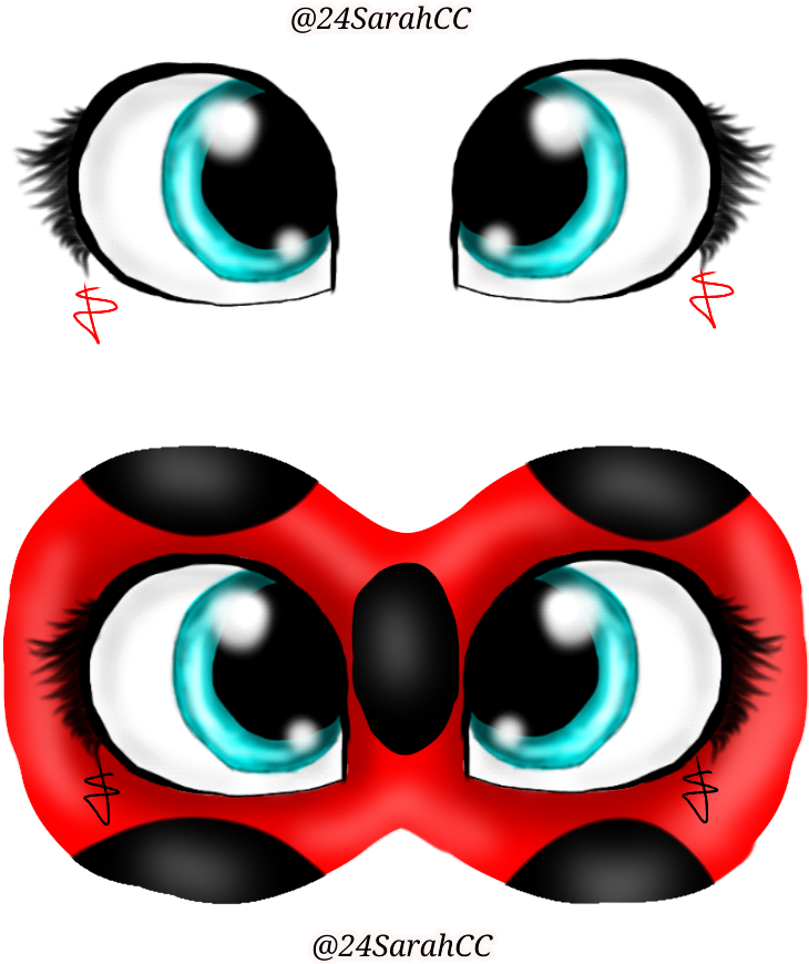 Marinette And Ladybug Eyes[speedpaint] By 24sarahcc - Marinette And Ladybug Eyes[speedpaint] By 24sarahcc (768x1024)