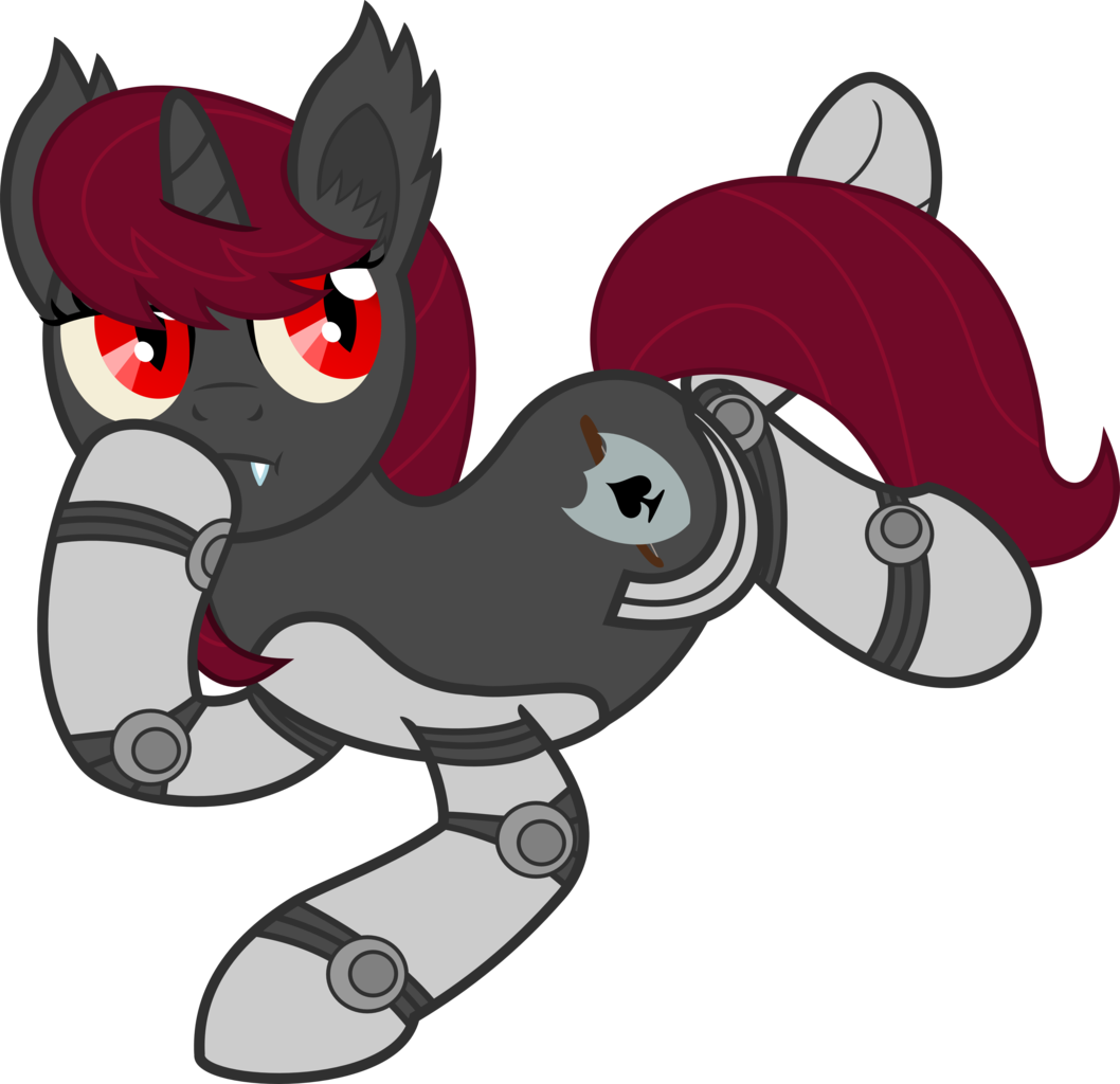 Age3rcm, Bat Pony, Cyborg, Fallout Equestria, Oc, Oc - Cartoon (1058x1024)