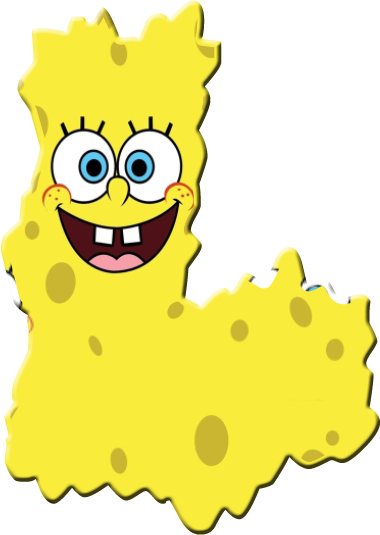Alfabeto De Bob Esponja Derretido - Sponge Bob (380x535)