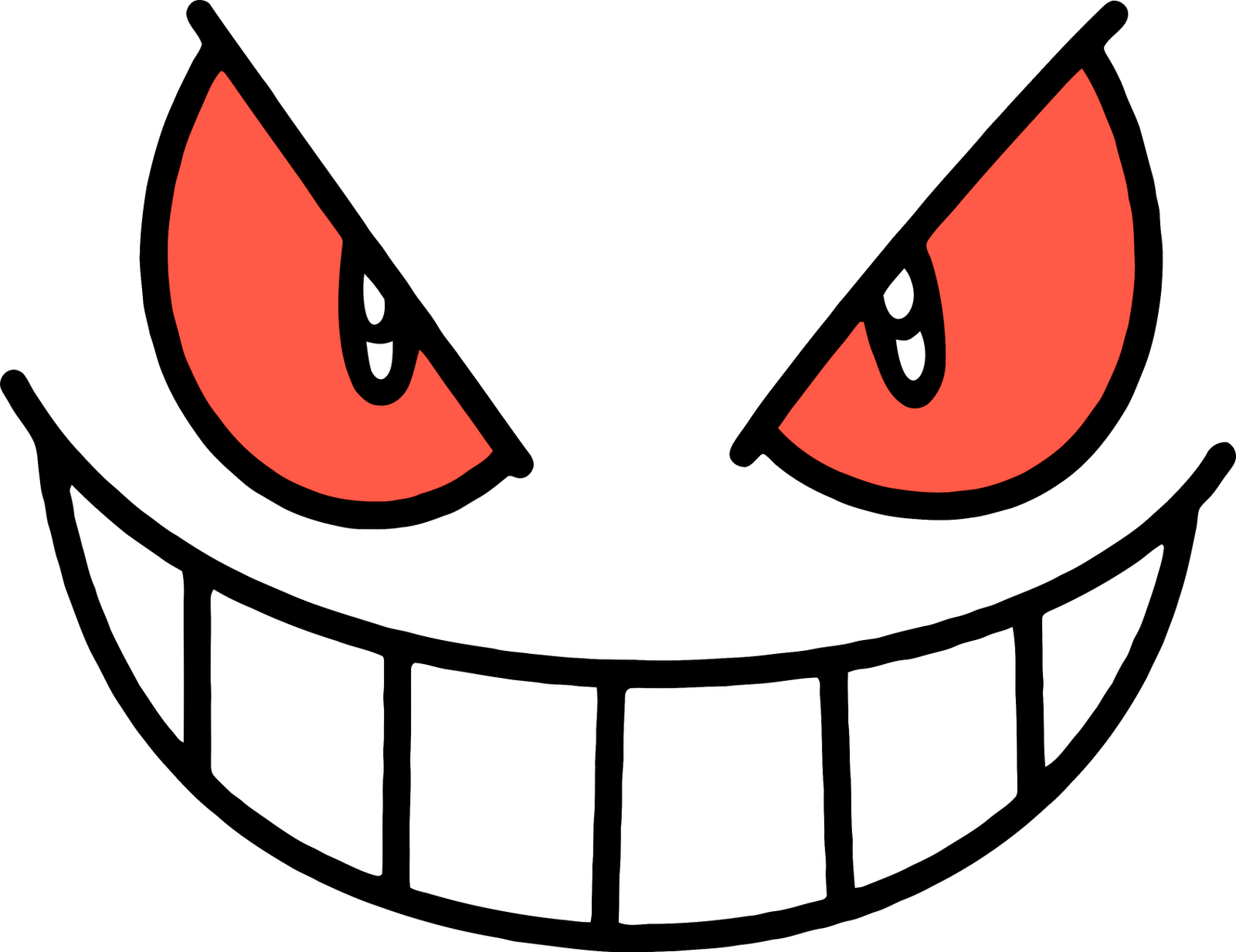 Gengar Face - Batman Returns Cat Logo (1600x1233)