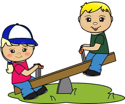 Card Image - Children Playing Outside Clipart (450x359)