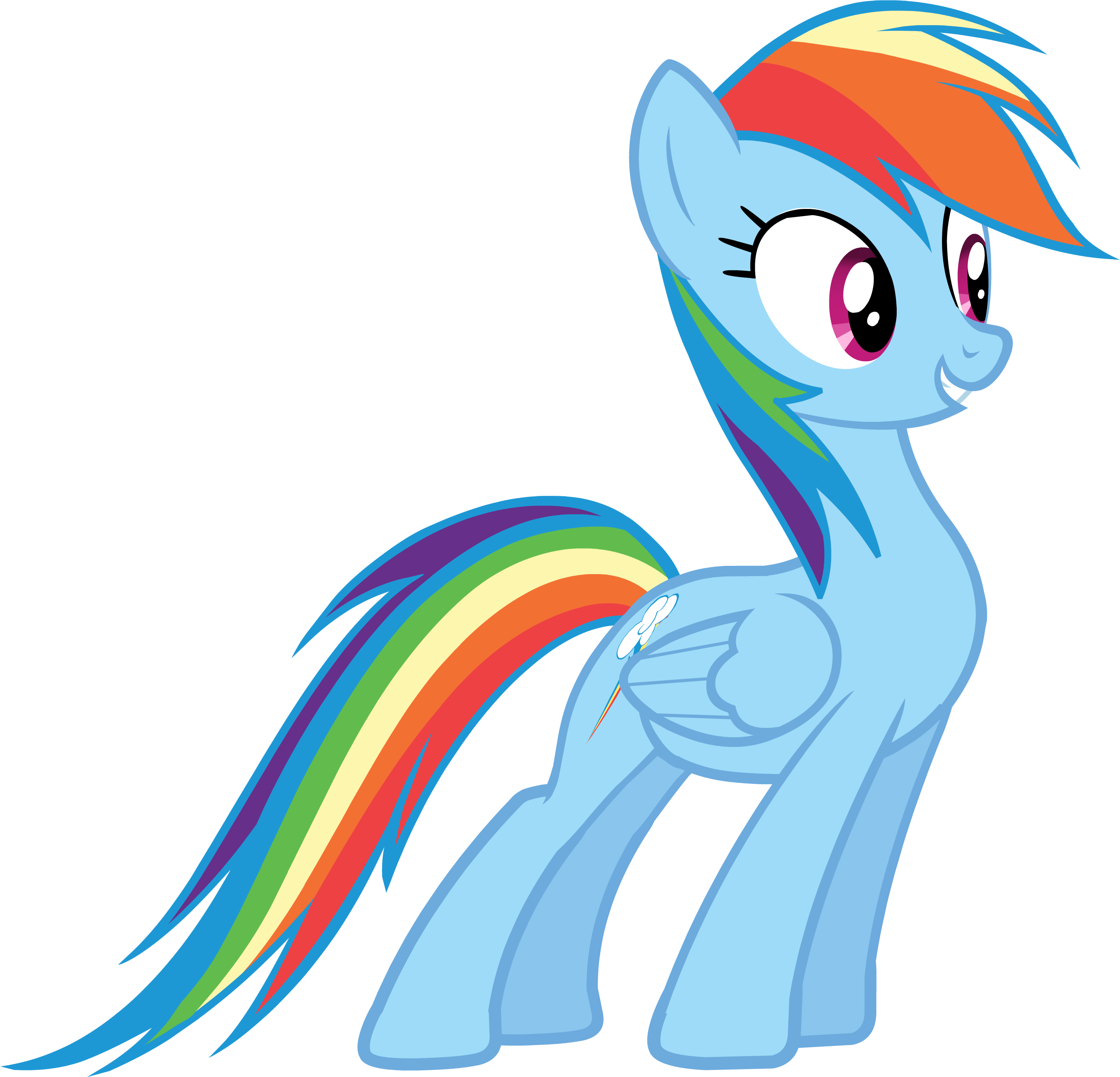 My Little Pony Characters - Cor Da Rainbow Dash (2844x2737)