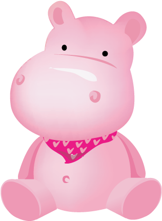 Pink Hippo Icon - Begemotik (512x512)