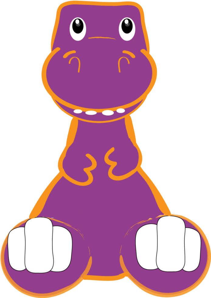 Those Vertical Jagged Stripes - Dinosaur Face Front Cartoon (702x1138)