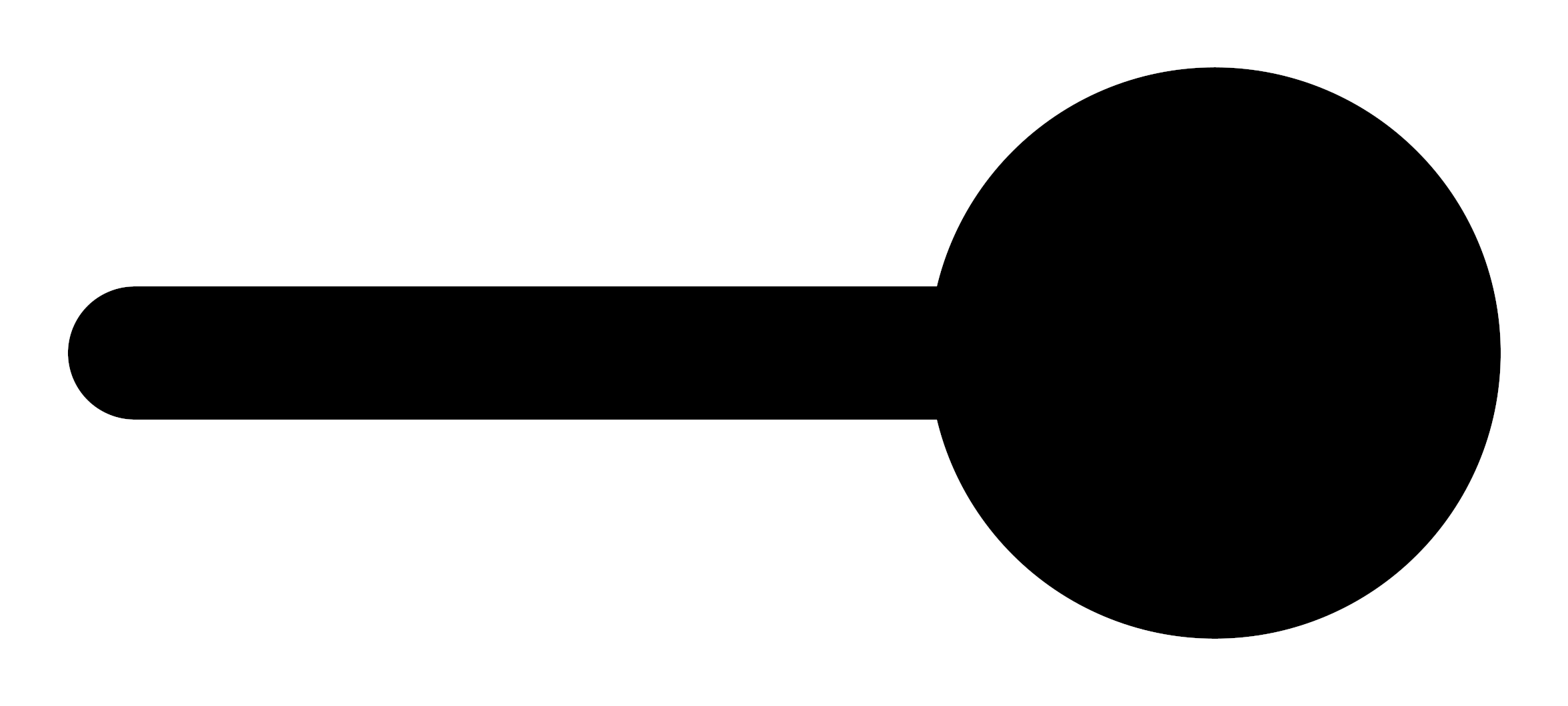 Line Circle End - Line With Circle At End (2400x2400)