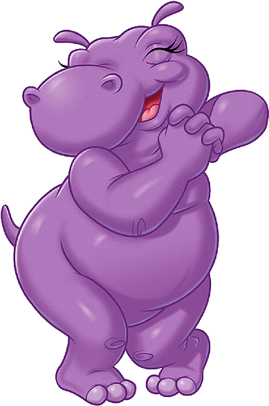 Hippo Clipart Pink Hippo - Hippopotamus Purple (600x600)